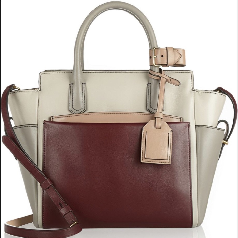 Reed Krakoff Gray Colorblock Tote Bag